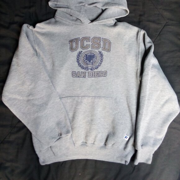 Vintage Russell Athletic University California San Diego Hoodie Sweatshirt - Picture 3 of 7